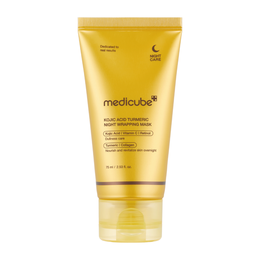 MEDICUBE Kojic Acid Turmeric Night Wrapping Mask 75ml - Нічна маска з койєвою кислотою та куркумою MEDICUBE Kojic Acid Turmeric Night Wrapping Mask 75ml - Нічна маска з койєвою кислотою та куркумою
